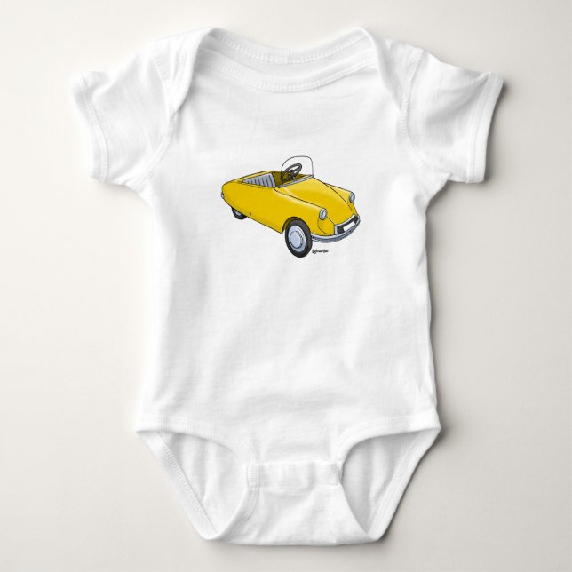 baby rompertje met afbeelding Citroën DS trapauto Strampler (Vorderseite)