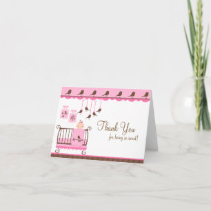 Baby Room Pink Danke Note Card