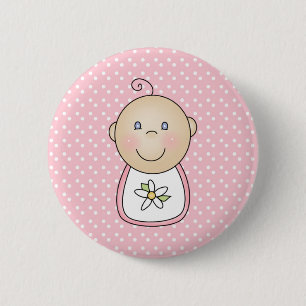 Baby-Rosa Button