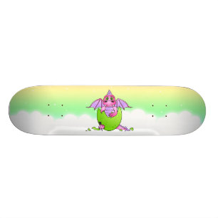 Baby-Rosa-Drache-gebrochenes Ei-sternenklares Skateboard