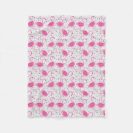 Baby-Rosa-Flamingo-Tupfen Fleecedecke
