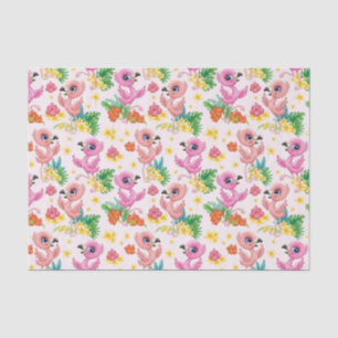 Baby-Rosa-Flamingos  Seidenpapier