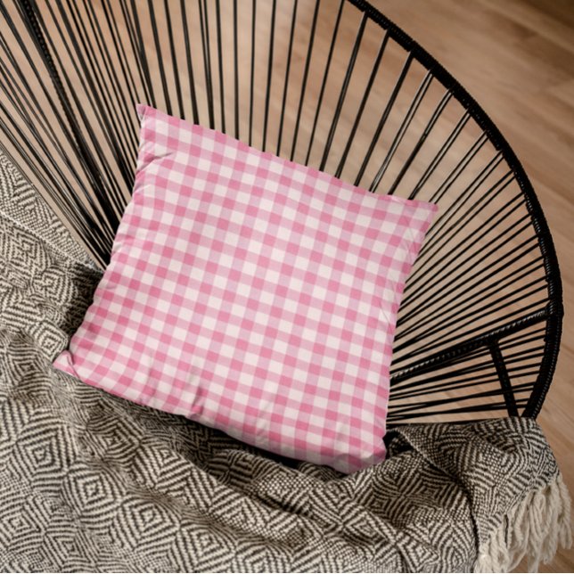 Baby Rosa Gingham Kissen (Von Creator hochgeladen)