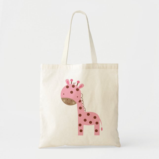Baby-rosa Giraffe Tragetasche (Vorne)