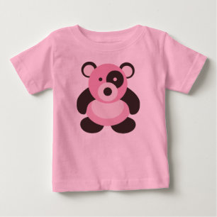Baby-Rosa-Panda-Bär Baby T-shirt