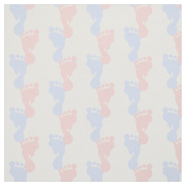 Baby-Rosa-und Blau-Abdrücke Stoff (Muster)
