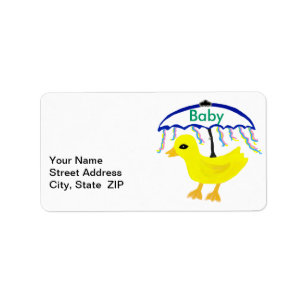 Baby-Rubber-Enten-Adressetiketten Adressaufkleber