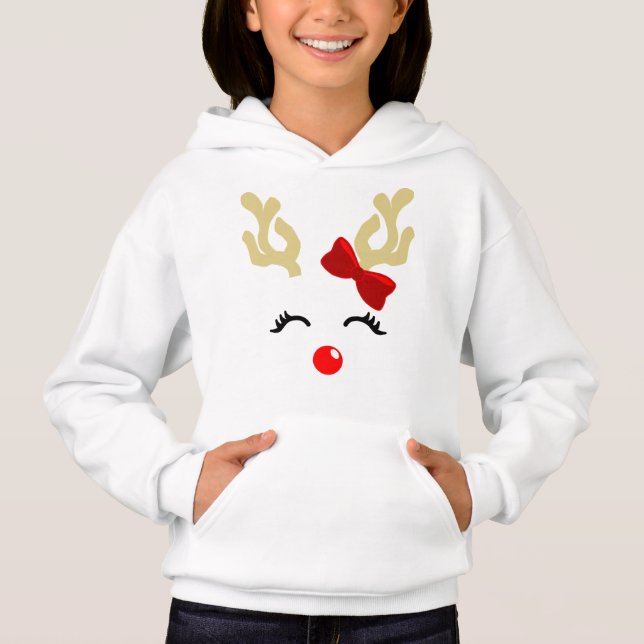 Baby-Rudolph-Ren Hoodie (Vorderseite)
