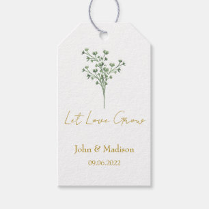 Baby’s Breath   Lass Liebe wachsen Hochzeits Samen Geschenkanhänger
