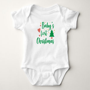 Baby"s erste Weihnachten Baby Strampler