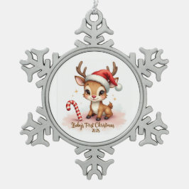 Baby’s First Christmas 2025 – Snowflake Ornament
