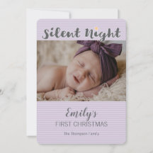 Baby’s First Christmas Foto personalized