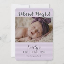 Baby’s First Christmas Foto personalized Feiertagskarte