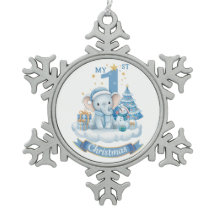 Baby’s First Christmas – Pewter Ornament