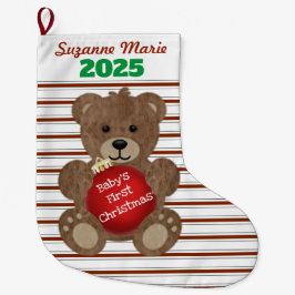 Baby’s First Christmas Teddy Bear Großer Weihnachtsstrumpf