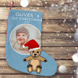 Baby`s First Christmas Teddy Bear Weihnachtsmannmü Kleiner Weihnachtsstrumpf