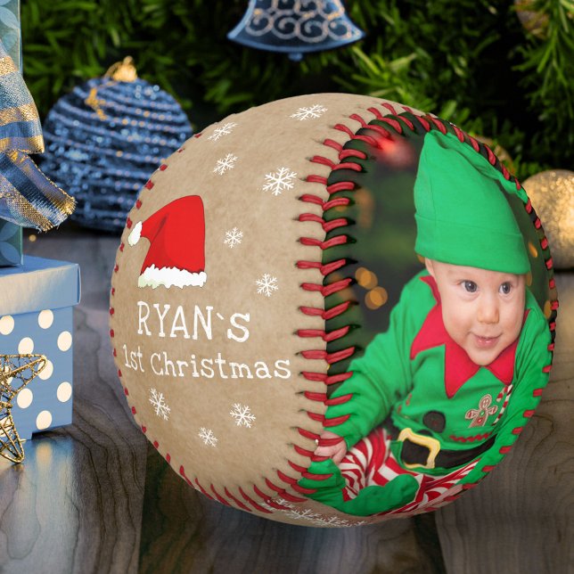 Baby`s First Christmas Weihnachtsmannmütze Snowfla Baseball (Von Creator hochgeladen)