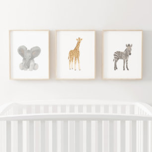 Baby Safari Animal Kinderzimmer Deco Bilderwand Sets