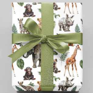 Baby Safari Animals Geschenkpapier
