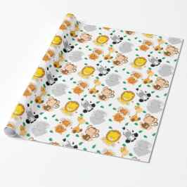 Baby-Safari-Tier-Muster Geschenkpapier