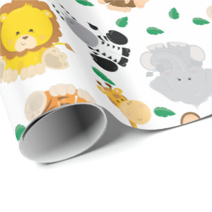 Baby-Safari-Tier-Muster Geschenkpapier