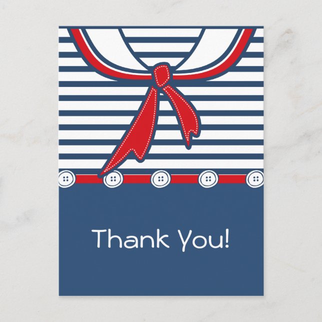 Baby Sailor Anzug B Postkarte (Vorderseite)