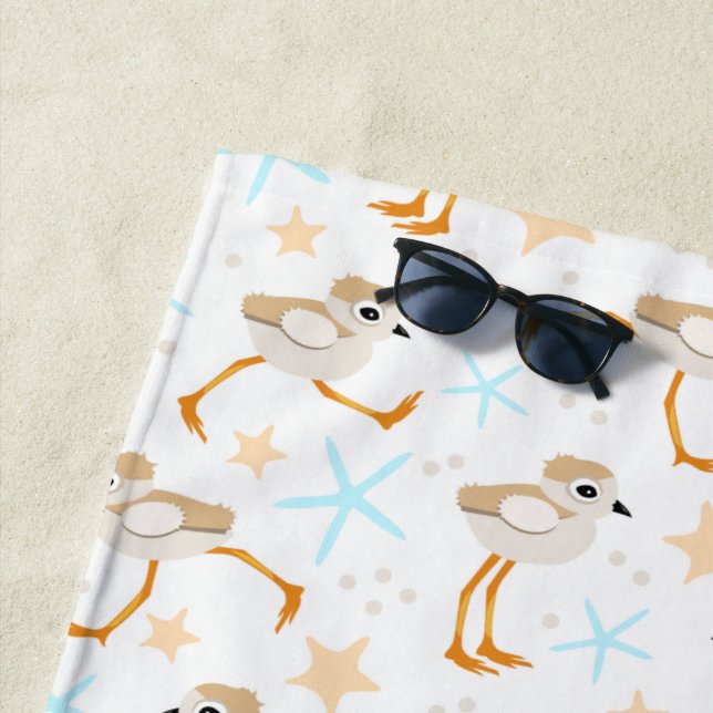 Baby Sandpipers Pipe Plover Beachcomber Strandtuch (Beispiel)