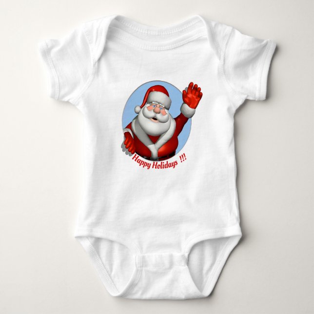 Baby Santa Claus Baby Strampler (Vorderseite)