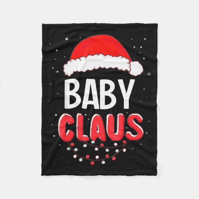 Baby Santa Claus Christmas Matching Costume  Fleecedecke (Vorderseite)