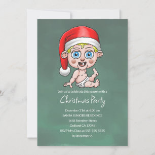 Baby Santa Claus Junior Einladung
