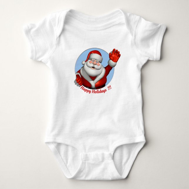 Baby Santa Claus Strampler (Vorderseite)