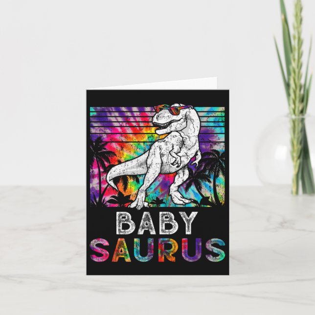 Baby Sauruse Karte (Vorderseite)
