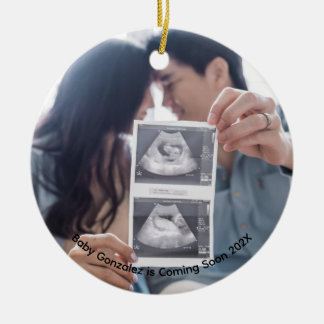 Baby-Scan-Foto folgt bald Keramik Ornament