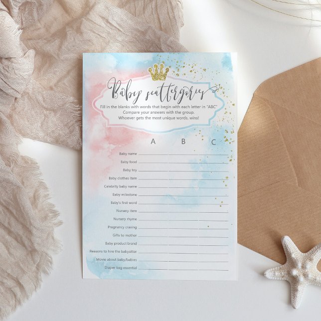 Baby-Scattergories | ABC Gender Reveal Game (Von Creator hochgeladen)