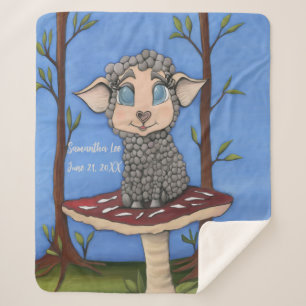 Baby-Schaf auf Giftpilz Sherpadecke