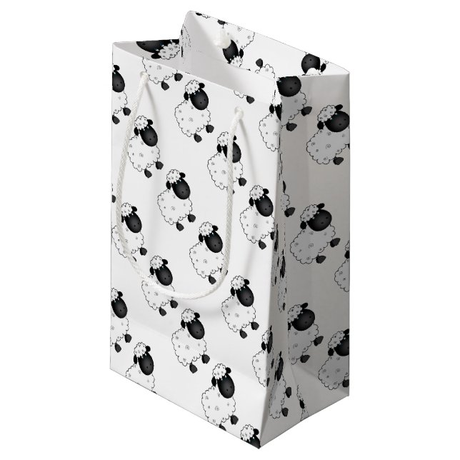 Baby-Schafe für Mutterschaf Kleine Geschenktüte (Vorderseite Schrägansicht)
