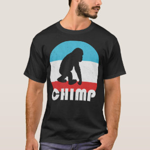 Baby Schimpanse Schimpanse Vintage Retro Silhouett T-Shirt