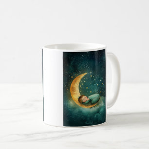 Baby Schlafen auf dem Mond Kaffeetasse