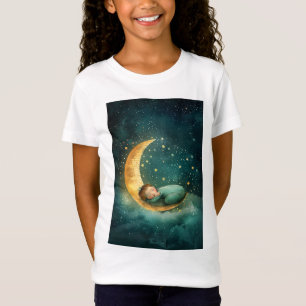 Baby Schlafen auf dem Mond T-Shirt
