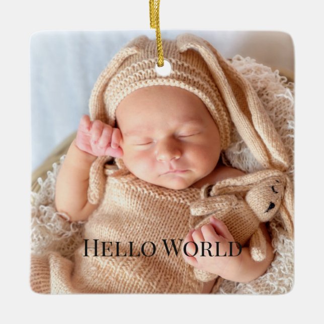 Baby-Schmuck Keramikornament (Vorderseite)