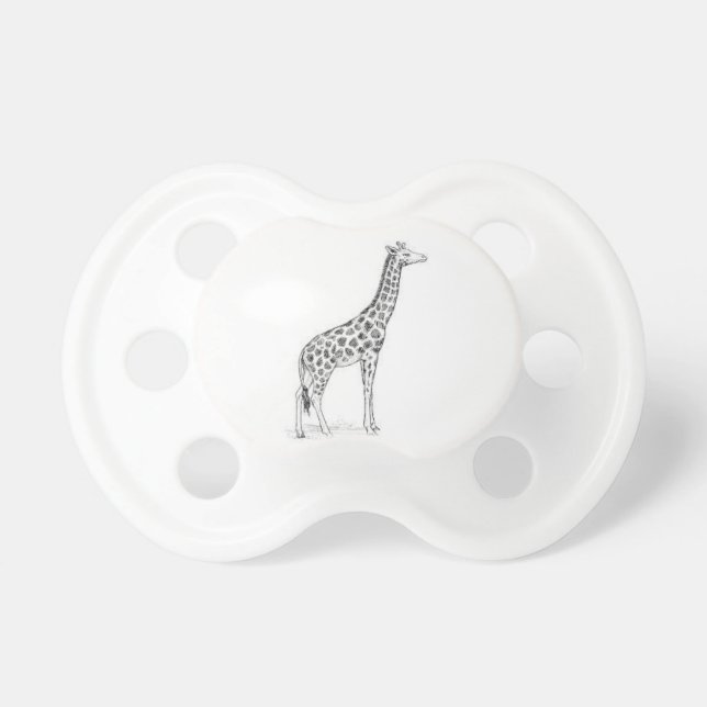 Baby-Schnuller mit einem Girraffe Schnuller (Vorne)
