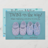 Baby Schuhe Junge und Mädchen Zwillinge Baby Dusch