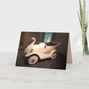 Baby-Schwan-Auto-Grußkarte Feiertagskarte