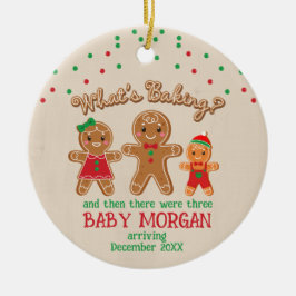 Baby Schwangerschaft Ankündigung Ornament Gingerbr