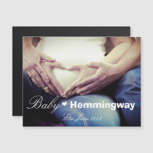 Baby Schwangerschaft erwartet Ankündigung Foto Mag