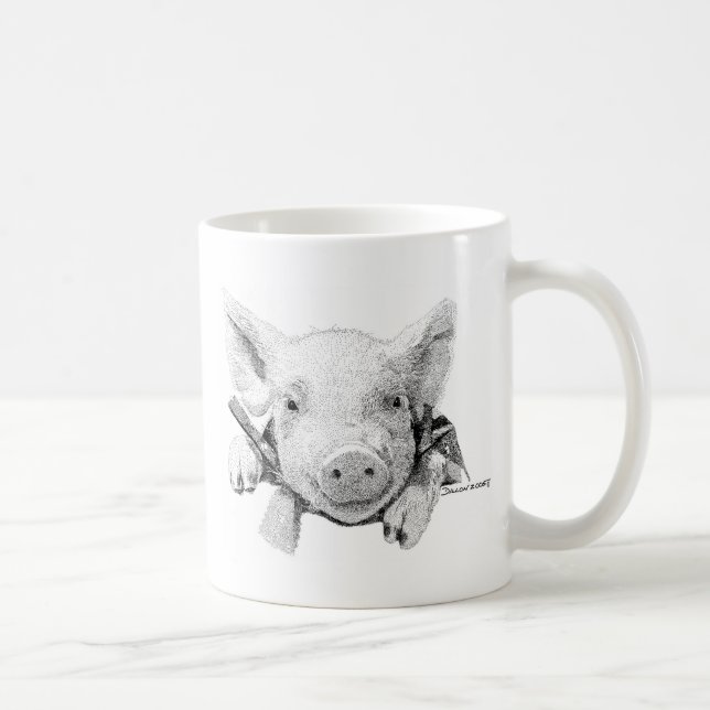 Baby-Schwein Kaffeetasse (Rechts)