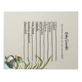 Baby Scrabble Game Notepad von 40 Notizblock