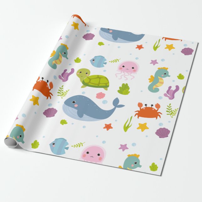 Baby Sea Animes Geschenkpapier (Ungerollt)