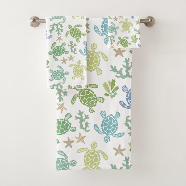 Baby Sea Turtles Badhandtuch Set (Insitu)
