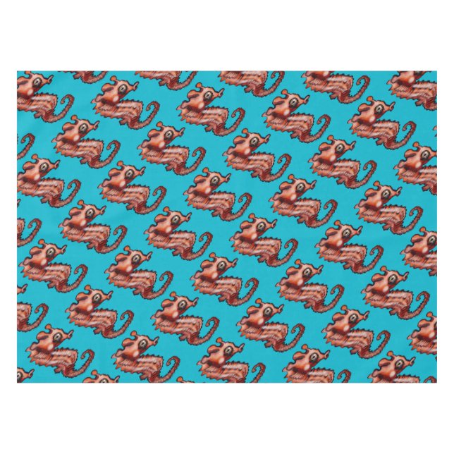 Baby Seepferd Tischdecke (Vorderseite (Horizontal))